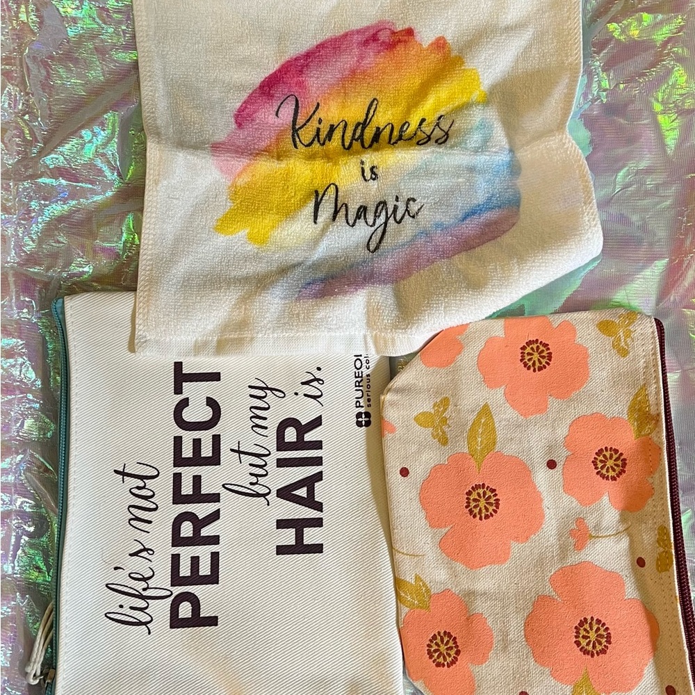 Misc Cosmetic Bags & Microfiber Towel